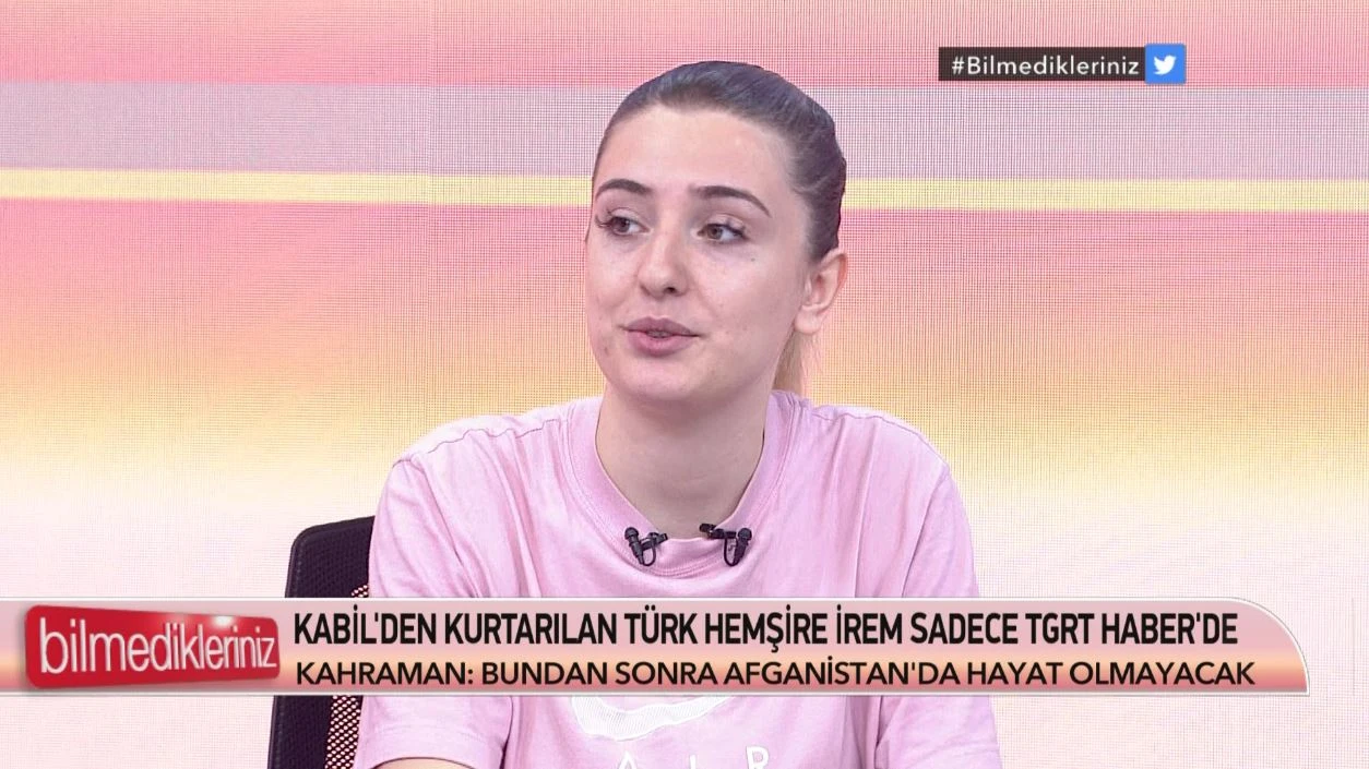 Hemşire İrem'in kurtuluş gözyaşları: Kabil'de yaşadıklarını TGRT Canlı yayınında anlattı